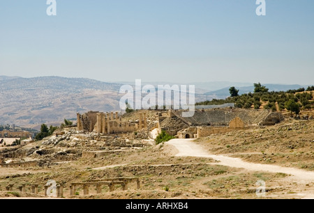 Vue générale, Jerash, l'Antique Gérasa, Royaume hachémite de Jordanie, le Moyen-Orient. DSC 5499 Banque D'Images