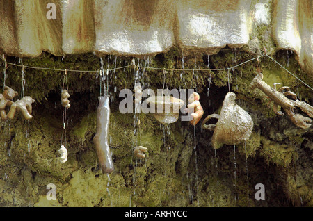 Well-Mother pétrifiante Shipton's Cave. Knaresborough. Banque D'Images