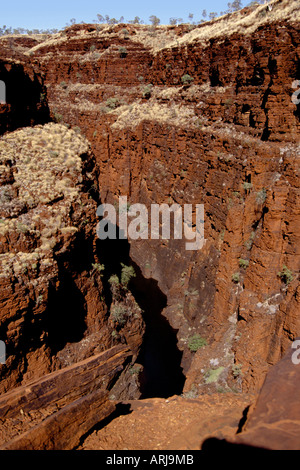 Hamersley range, l'Oxer Lookout, l'Australie, Australie occidentale, NP Karijini Banque D'Images