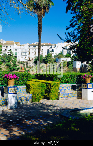 Casa Del Rey Moro, jardins, Ronda, Andalousie, Espagne Banque D'Images