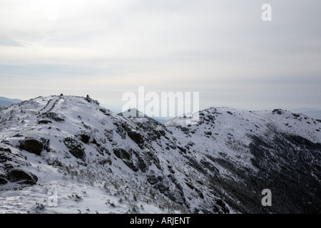 Sentier des Appalaches...vue panoramique le long de la Franconia Ridge Trail. Situé dans les Montagnes Blanches Hampshire USA Banque D'Images