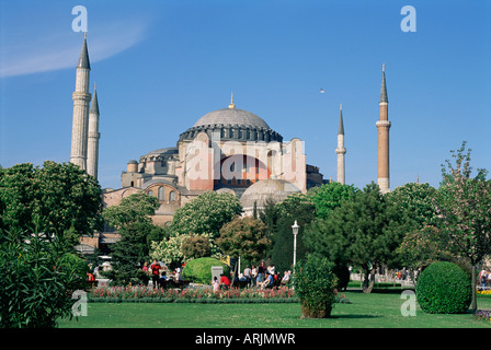 La mosquée Sainte-Sophie (Aya Sofia) (Sainte-sophie), UNESCO World Heritage Site, Istanbul, Turquie, province de Marmara, Europe Banque D'Images