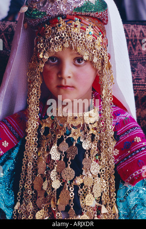 Mariage traditionnel berbère, Tataouine, Tunisie Oasis, l'Afrique du Nord Banque D'Images