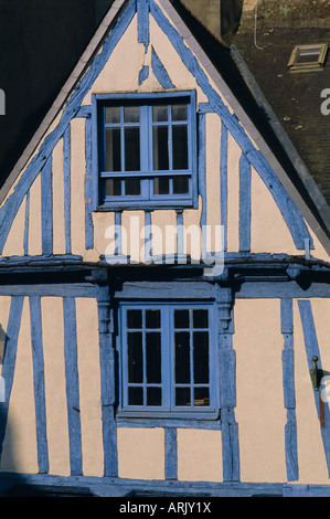 Maison à colombages, ville de Vannes, Golfe du Morbihan (Golfe du Morbihan), Bretagne, France, Europe Banque D'Images