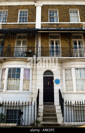 Vincent Van Gogh. Ramsgate Kent England Blue plaque enseigne les élèves de Van Gogh peint à la Chambre en 1876 HOMER SYKES Banque D'Images