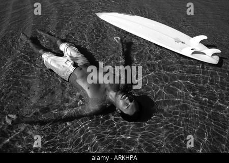 GARY GREEN WIND SURF À HOSSEGOR FRANCE Banque D'Images