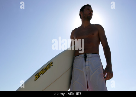 GARY GREEN WIND SURF À HOSSEGOR FRANCE Banque D'Images