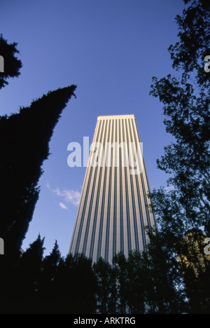 La tour Picasso, d'Azca district, Madrid, Spain, Europe Banque D'Images