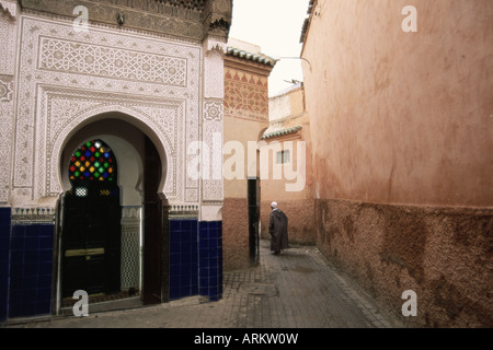 Street dans le souk, Marrakech (Marrakech), Maroc, Afrique du Nord, Afrique Banque D'Images