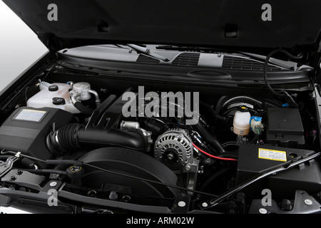 2008 GMC Envoy Denali en noir - le moteur Banque D'Images