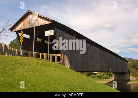 Pont couvert de Downsville, New York, septembre 2006 Banque D'Images