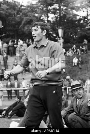 Football, Championnat amateur allemand 1969, demi-finale, première étape, contre le FC Emmendingen Erkenschwick y Cantón de 6:1, Stimberg Stadium à Oer-Erkenschwick, entraîneur Rudi Schulz (Erkenschwick) Banque D'Images