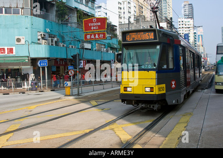Light Rail à Tuen Mun Hong Kong Banque D'Images