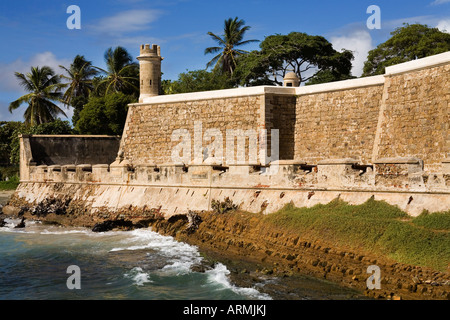 San Carlos de Borromeo Château, Ville de Pampatar, Isla Margarita, Nueva Esparta État, Venezuela, Amérique du Sud Banque D'Images