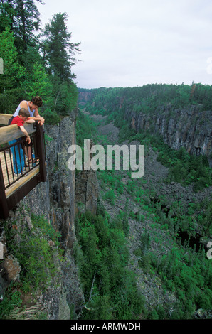 Le canyon Ouimet Provincial Park, à l'Est de Thunder Bay, Ontario, Canada. Banque D'Images