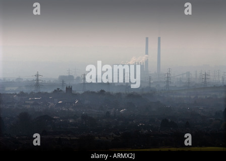 L'INDUSTRIE DE LA TAMISE POWER STATION WEST THURROCK Banque D'Images