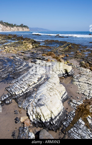 Rivage rocheux à point Dume, Malibu Banque D'Images