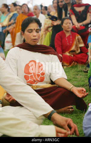 Ananta Chaturdashi célébrations de l'anniversaire de l'Hindouisme, dieu de la fortune, Seigneur Ganesha, Southend-on-Sea, Essex, Angleterre, RU Banque D'Images