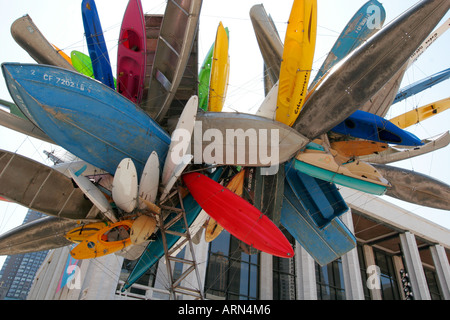 Sculpture en bateau du Lincoln Center, New York Banque D'Images