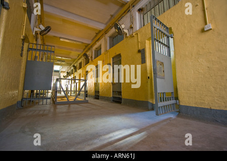 Bloc cellulaire et cellules dans la prison de Victoria Hong Kong Banque D'Images