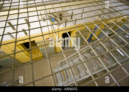 Bloc cellulaire et cellules dans la prison de Victoria Hong Kong Banque D'Images