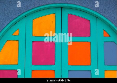 Porte colorée San Jose Costa Rica Banque D'Images