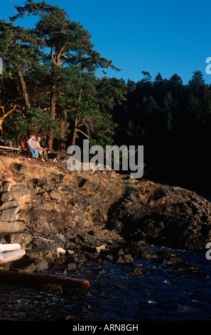 Roesland, Pender Island, Gulf Islands National Park, British Columbia, Canada. Banque D'Images