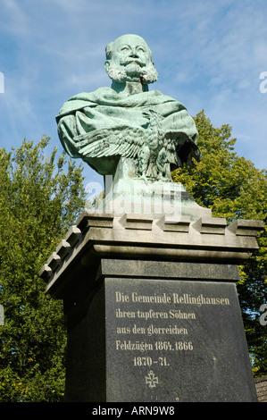 L'empereur Guillaume Memorial, Rellinghausen, Essen, Ruhr, Rhénanie du Nord-Westphalie, Allemagne Banque D'Images