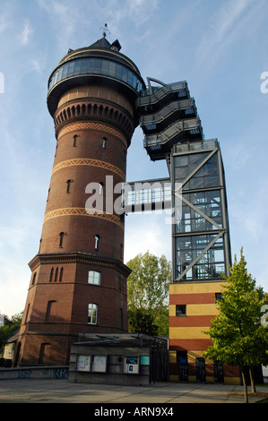 Styrumer tour de l'eau en août, Thyssen Muelheim, Ruhr, Rhénanie du Nord-Westphalie, Allemagne Banque D'Images