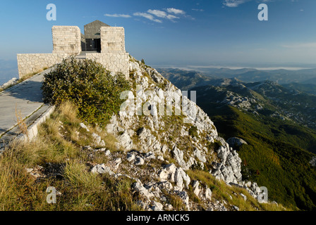 Mausolée de Njegos, le parc national de Lovcen, Monténégro Banque D'Images