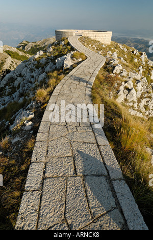 Mausolée de Njegos, le parc national de Lovcen, Monténégro Banque D'Images