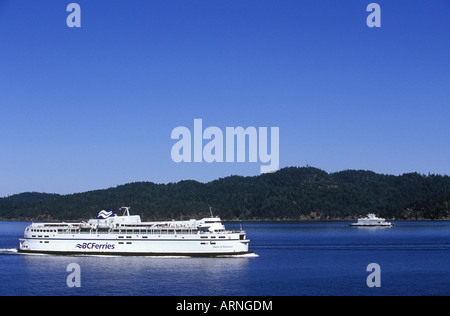 BC Ferries en îles du golfe Queen of Vancouver, British Columbia, Canada. Banque D'Images