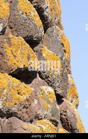 Détail de Nuraghe en Sardaigne, Italie. Banque D'Images