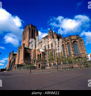 La cathédrale anglicane de Liverpool Merseyside Banque D'Images