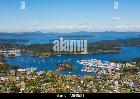 Antenne Tsehum Harbour, Sidney, île de Vancouver, Colombie-Britannique, Canada. Banque D'Images