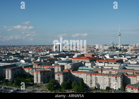Vue aérienne de Berlin, de la Potsdamer Platz en Allemagne Banque D'Images