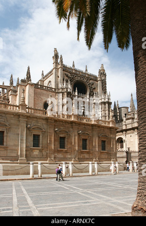 La Cathédrale de Séville en Espagne. Sevilla Espana Banque D'Images