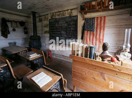 États-unis d'Amérique, Virginia City Nevada - ancienne école Banque D'Images