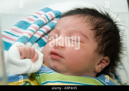 Sleeping baby girl Banque D'Images