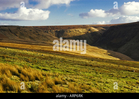 Tameside Moor sur la frontière du Yorkshire lancashire en février 2008 Banque D'Images