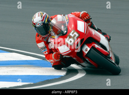 Loris Capirossi, pilote de Moto GP Italien Banque D'Images