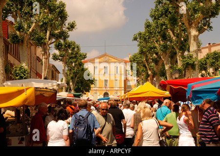 Marché de Lorgues, France. Banque D'Images
