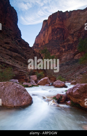 Havasu Canyon sur la rivière Colorado dans le Grand Canyon National Park Arizona Banque D'Images