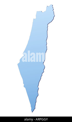 Carte d’Israël Banque D'Images