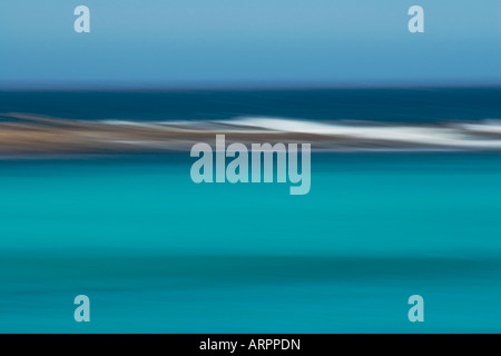 L'océan Atlantique est le deuxième plus grand océan et les ions négatifs produits par la chute de l'eau ont des effets bénéfiques sur les gens Banque D'Images