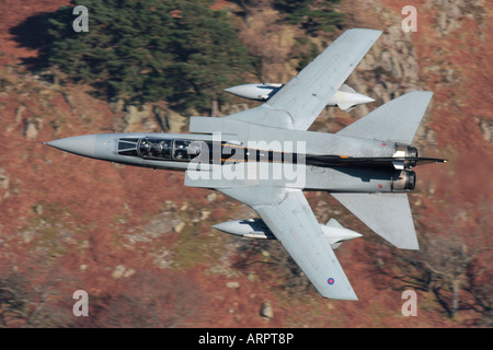 Panavia Tornado F.3 volant à faible niveau dans le Lake District. Banque D'Images