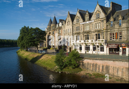 INVERNESS DH INVERNESSSHIRE Ness riverbank Pensions et hôtels ecosse guest house Banque D'Images