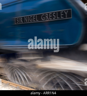 LNER Classe A4 Pacifique 4 6 2 Sir Nigel Gresley à Goathland vitesse North York Moors Railway England UK Royaume-Uni GB Banque D'Images