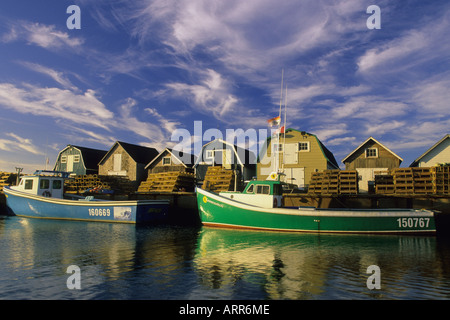 Bateaux de pêche au homard, New London, Prince Edward Island, Canada Banque D'Images