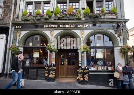 Deacon Brodies Tavern Royal Mile Edinburgh Scotland Banque D'Images
